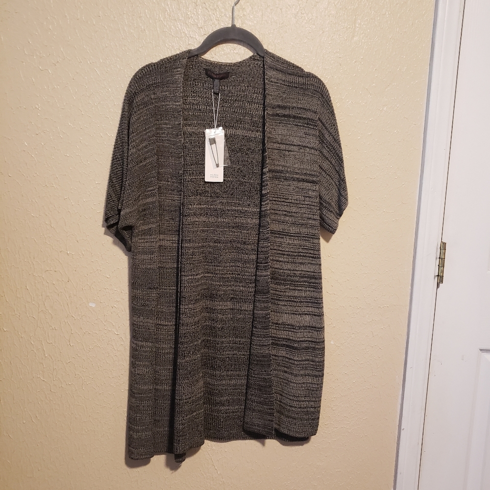 Eileen Fisher Kimono Cardigan Sleek‎ Tencel Knit Size XS/XXS Oversized